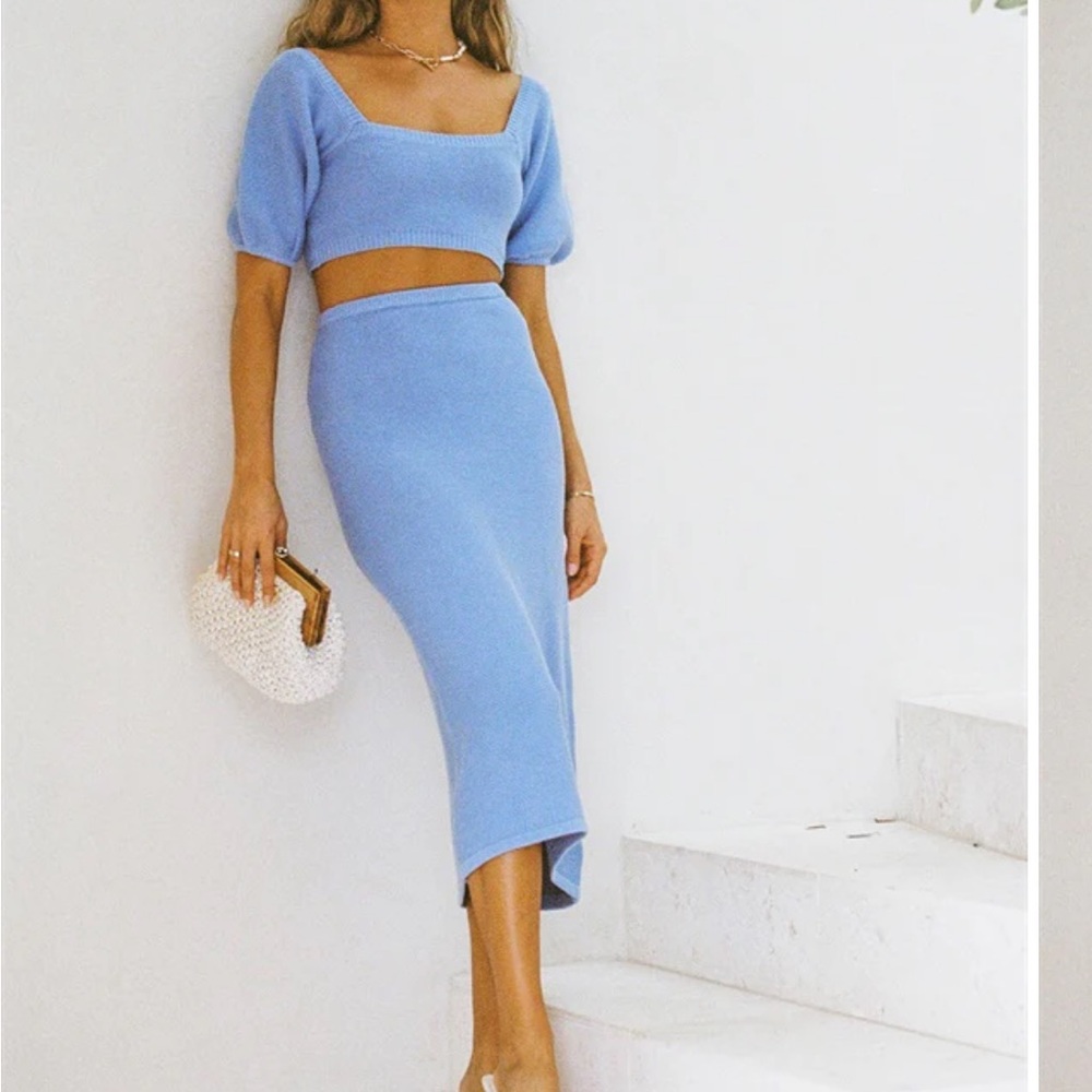 Graylee Knit Skirt & Top Set (Sabo Skirt)